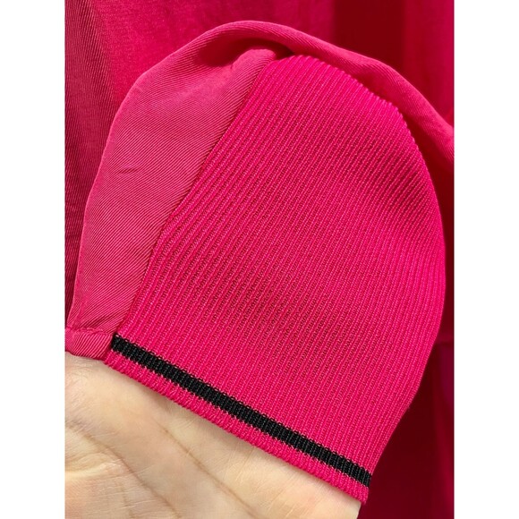 RAG & BONE Vanessa V-Neck Zipper Blouse, Fushia, Sz XS - Picture 4 of 7
